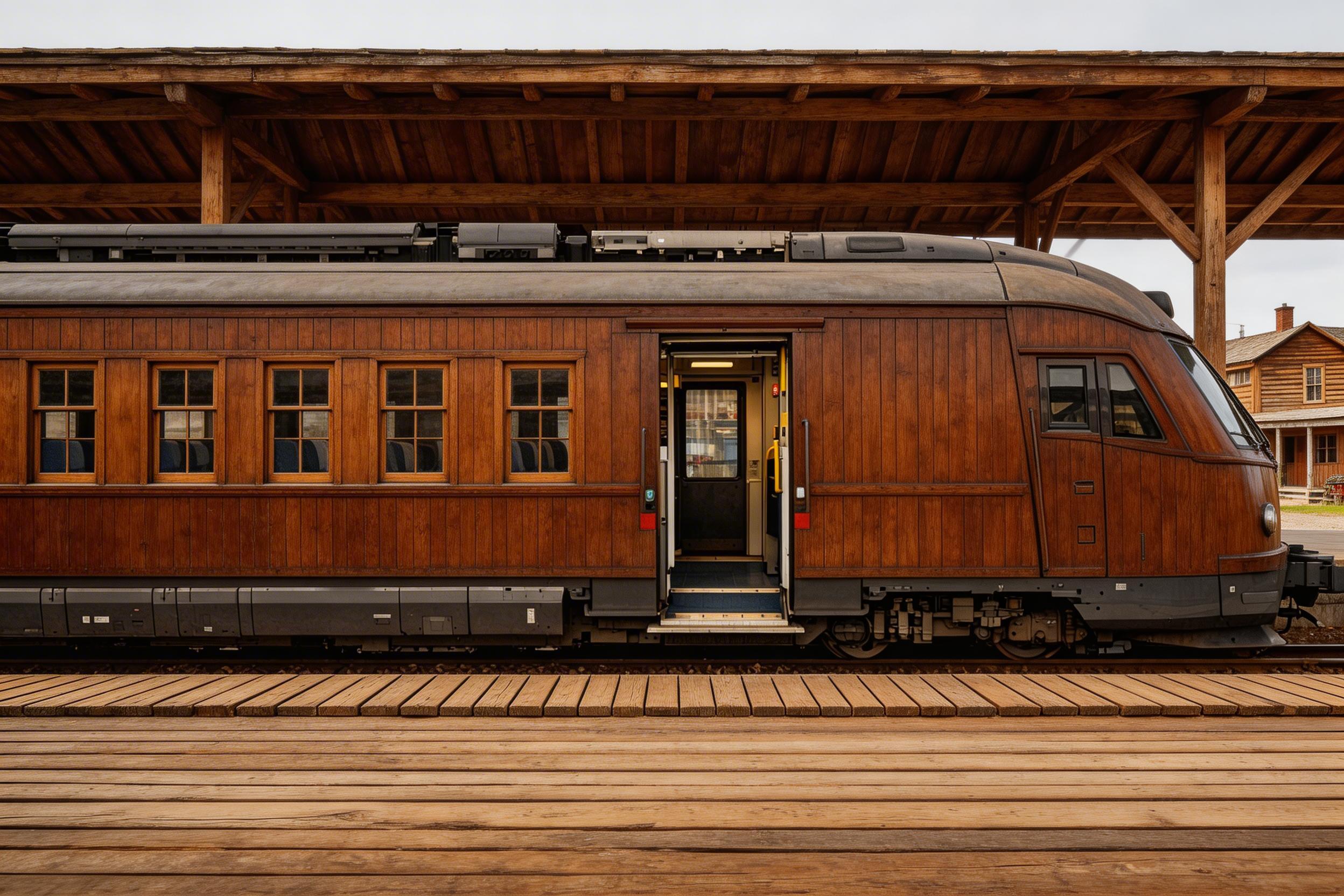 Train en bois